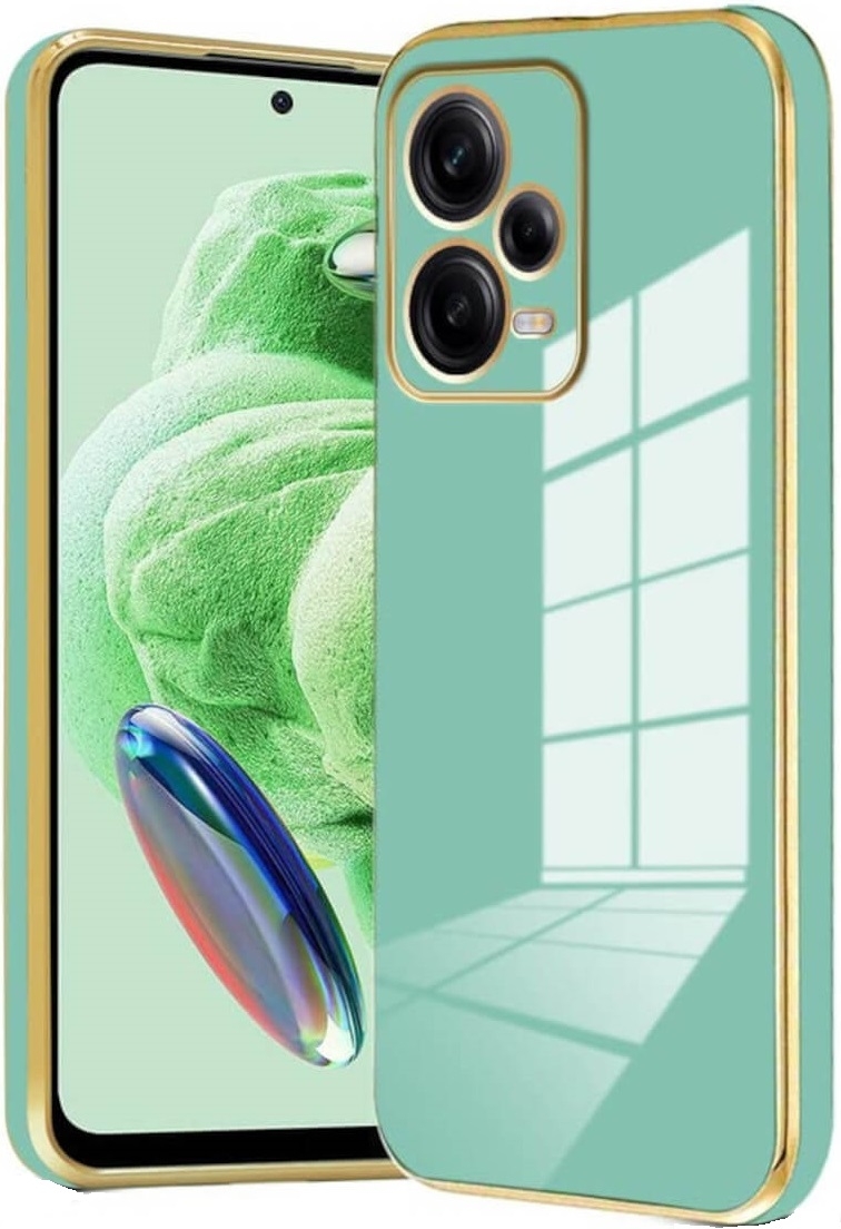 Bodycell Gold Plated - Θήκη Σιλικόνης Xiaomi Redmi Note 12 Pro 5G - Mint Green (5206015071751)