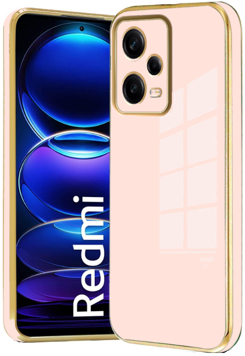 Bodycell Gold Plated - Θήκη Σιλικόνης Xiaomi Redmi Note 12 Pro 5G - Pink 
