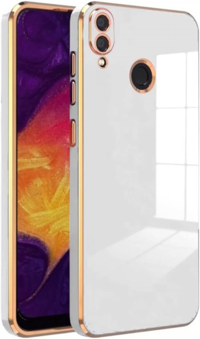 Bodycell Gold Plated - Θήκη Σιλικόνης Xiaomi Redmi Note 7 / Note 7 Pro - White