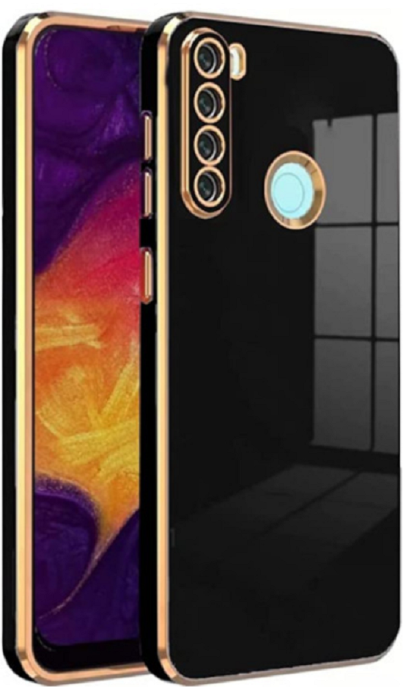 Bodycell Gold Plated - Θήκη Σιλικόνης Xiaomi Redmi Note 8 / Note 8 2021 - Black (5206015070068)