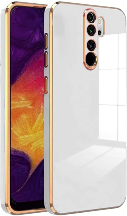 Bodycell Gold Plated - Θήκη Σιλικόνης Xiaomi Redmi Note 8 Pro - White (5206015070112)