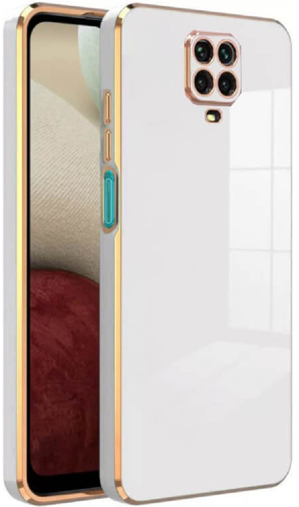 Bodycell Gold Plated - Θήκη Σιλικόνης Xiaomi Redmi Note 9S / 9 Pro / 9 Pro Max - White