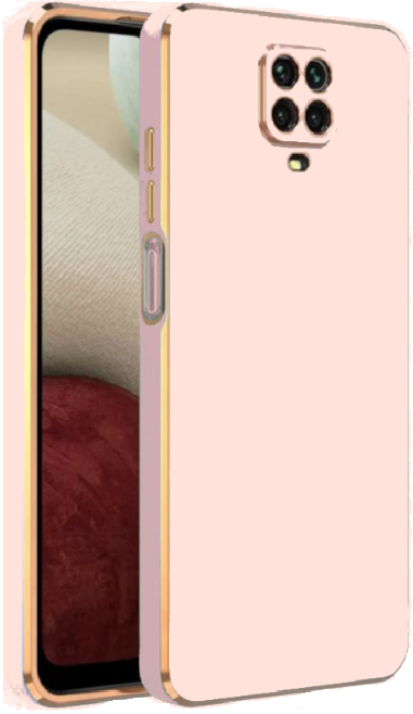 Bodycell Gold Plated - Θήκη Σιλικόνης Xiaomi Redmi Note 9S / 9 Pro / 9 Pro Max - Pink