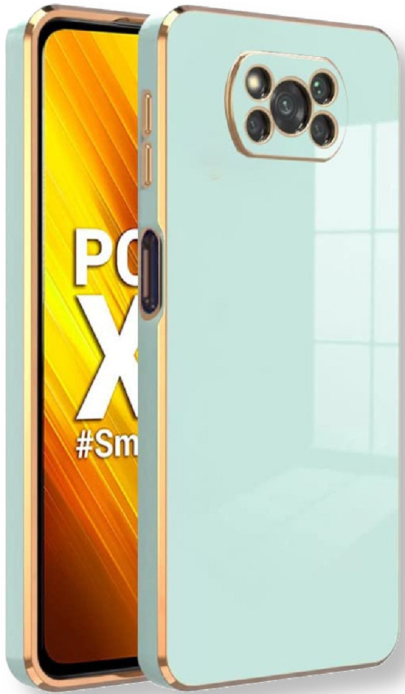 Bodycell Gold Plated - Θήκη Σιλικόνης Xiaomi Poco X3 / X3 Pro / X3 NFC - Mint Green