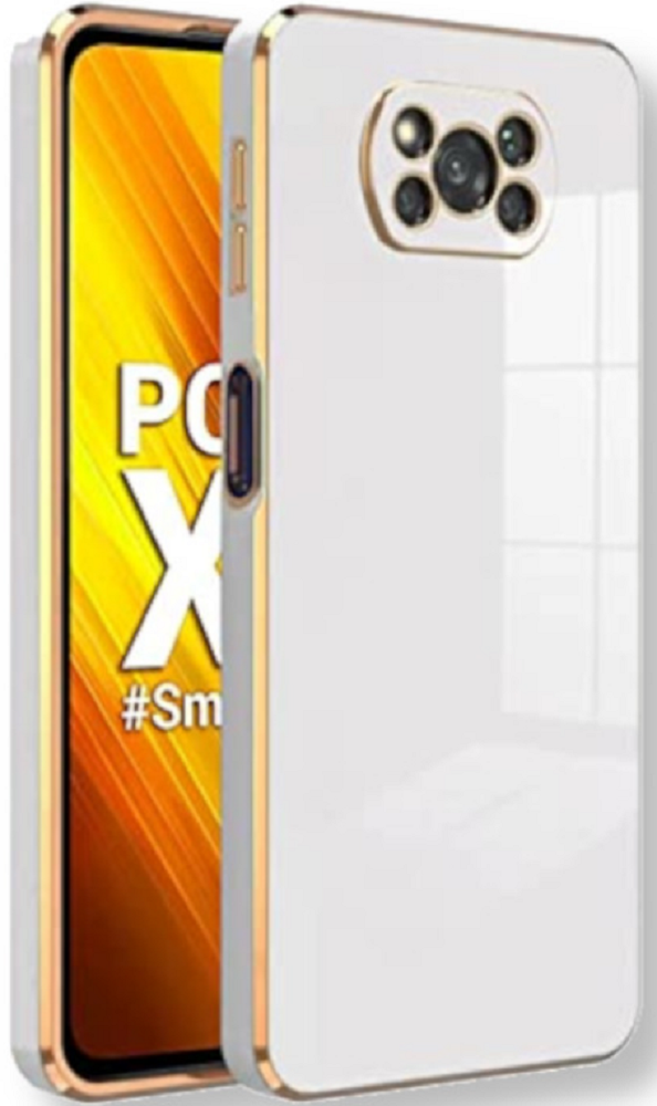 Bodycell Gold Plated - Θήκη Σιλικόνης Xiaomi Poco X3 / X3 Pro / X3 NFC - White