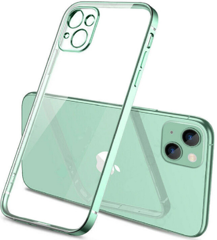 Bodycell HD Διάφανη Θήκη Σιλικόνης Apple iPhone 13 - Green