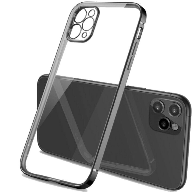 Bodycell HD Διάφανη Θήκη Σιλικόνης Apple iPhone 13 Pro Max - Black 