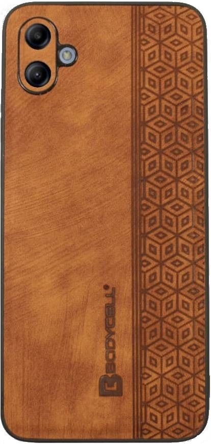 Bodycell Pattern Leather - Σκληρή Θήκη Samsung Galaxy A04e - Brown