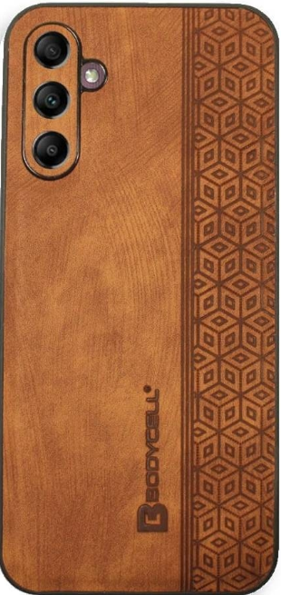 Bodycell Pattern Leather - Σκληρή Θήκη Samsung Galaxy A14 - Brown