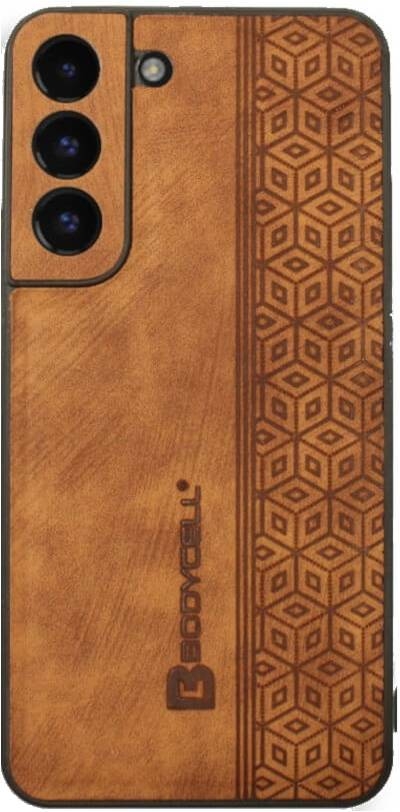 Bodycell Pattern Leather - Σκληρή Θήκη Samsung Galaxy S22 Plus 5G - Brown