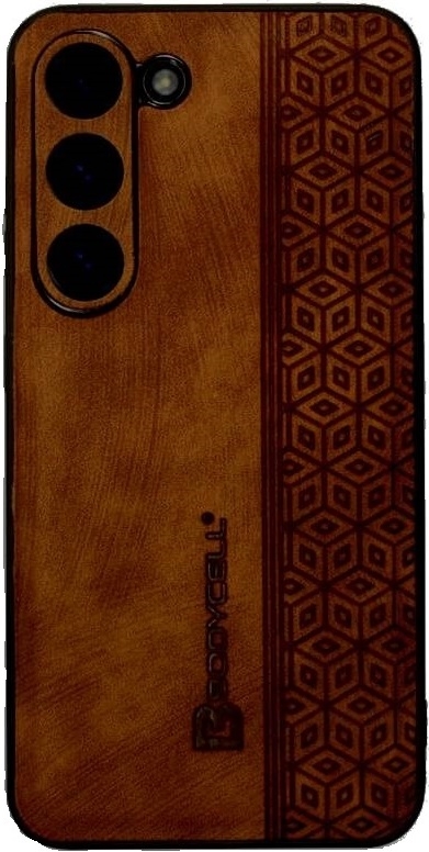 Bodycell Pattern Leather - Σκληρή Θήκη Samsung Galaxy S23 - Brown