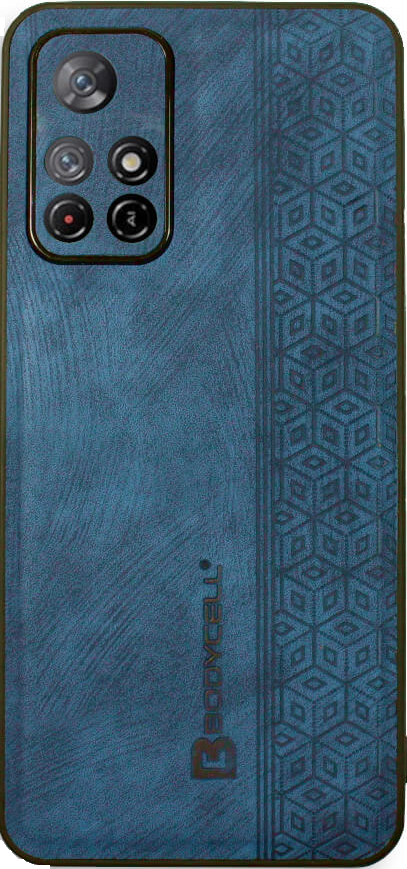 Bodycell Pattern Leather - Σκληρή Θήκη Xiaomi Poco M4 Pro 5G / Redmi Note 11S 5G / Redmi Note 11T 5G - Blue (5206015068898)
