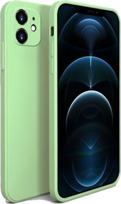 Bodycell Square Liquid Θήκη Σιλικόνης - Apple iPhone 11 - Light Green