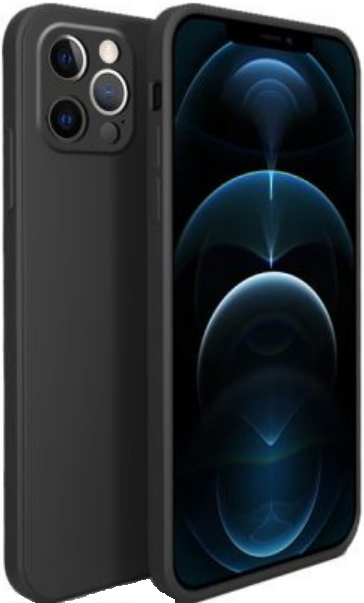 Bodycell Square Liquid Θήκη Σιλικόνης - Apple iPhone 12 Pro - Black