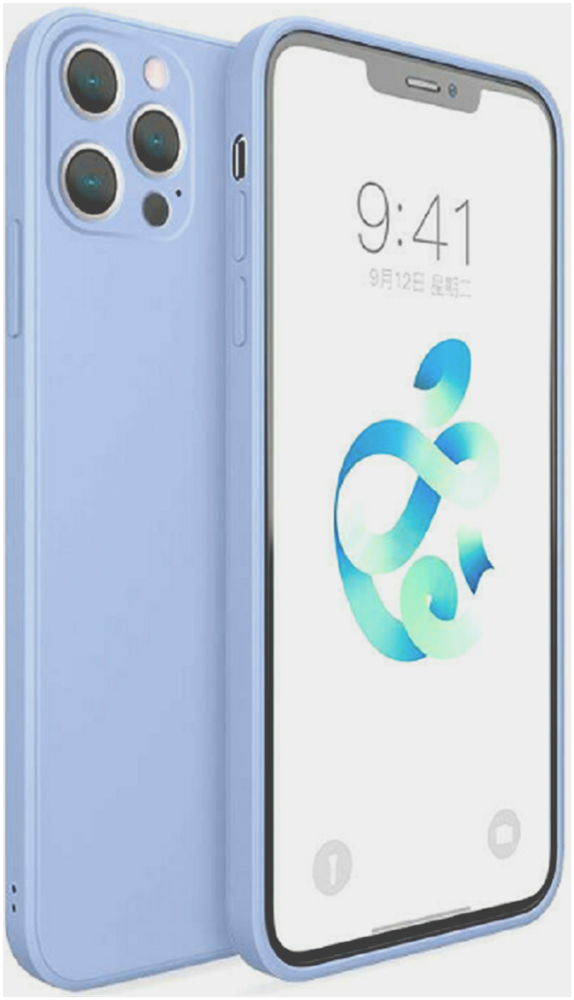 Bodycell Square Liquid Θήκη Σιλικόνης - Apple iPhone 13 Pro - Light Blue