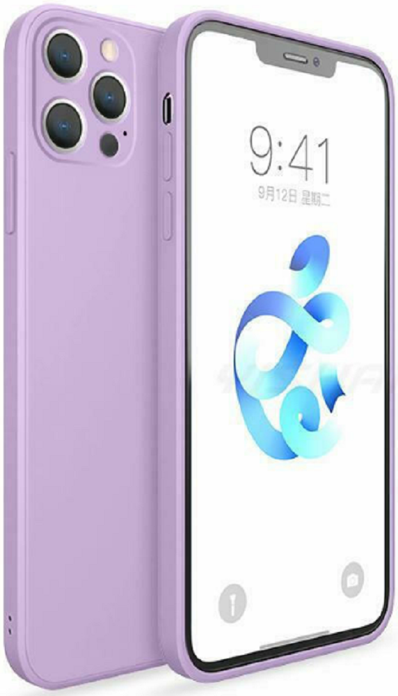 Bodycell Square Liquid Θήκη Σιλικόνης - Apple iPhone 13 Pro - Light Violet