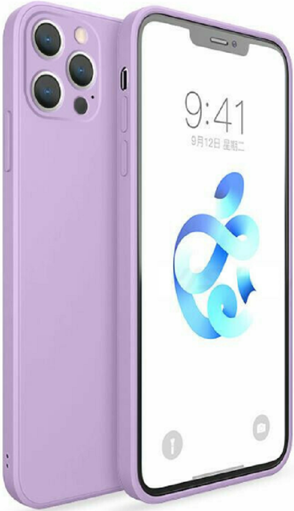 Bodycell Square Liquid Θήκη Σιλικόνης - Apple iPhone 13 Pro Max - Light Violet