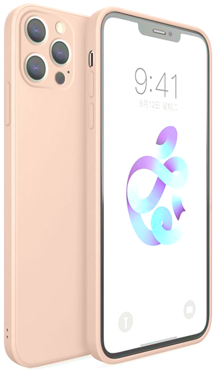 Bodycell Square Liquid Θήκη Σιλικόνης - Apple iPhone 13 Pro - Pink (5206015058042)