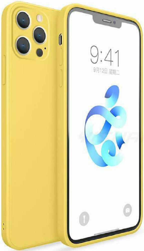 Bodycell Square Liquid Θήκη Σιλικόνης - Apple iPhone 13 Pro - Yellow
