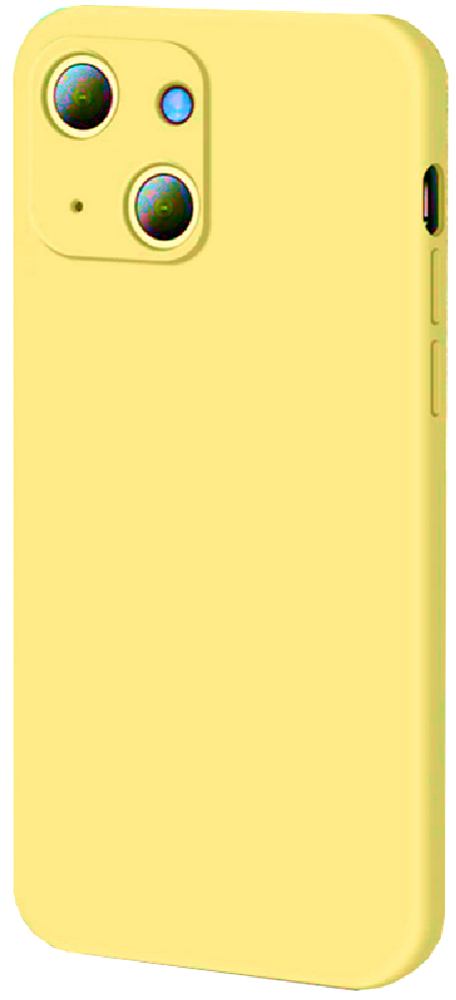 Bodycell Square Liquid Θήκη Σιλικόνης - Apple iPhone 13 - Yellow