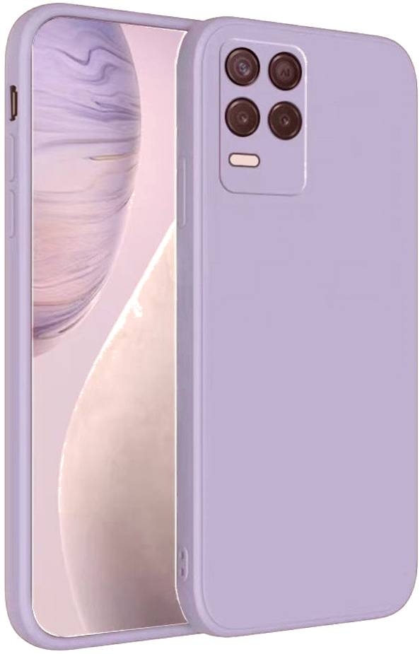 Bodycell Square Liquid Θήκη Σιλικόνης - Realme 8 / 8 Pro - Light Blue