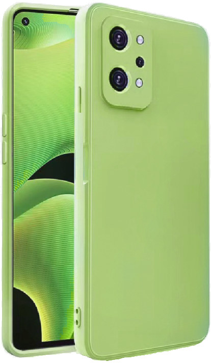 Bodycell Square Liquid Θήκη Σιλικόνης - Realme GT Neo 2 - Light Green