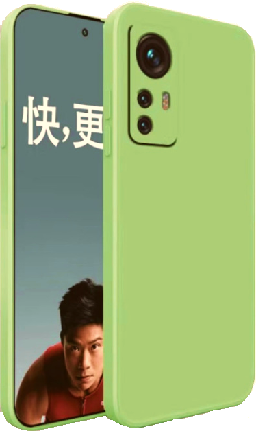 Bodycell Square Liquid Θήκη Σιλικόνης - Xiaomi 12T / 12T Pro - Light Green (5206015016271)