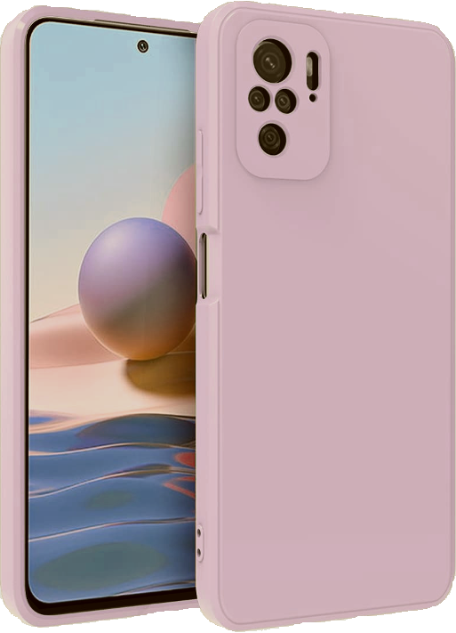 Bodycell Square Liquid Θήκη Σιλικόνης - Xiaomi Redmi Note 10 / Note 10S - Light Violet (5206015065262)