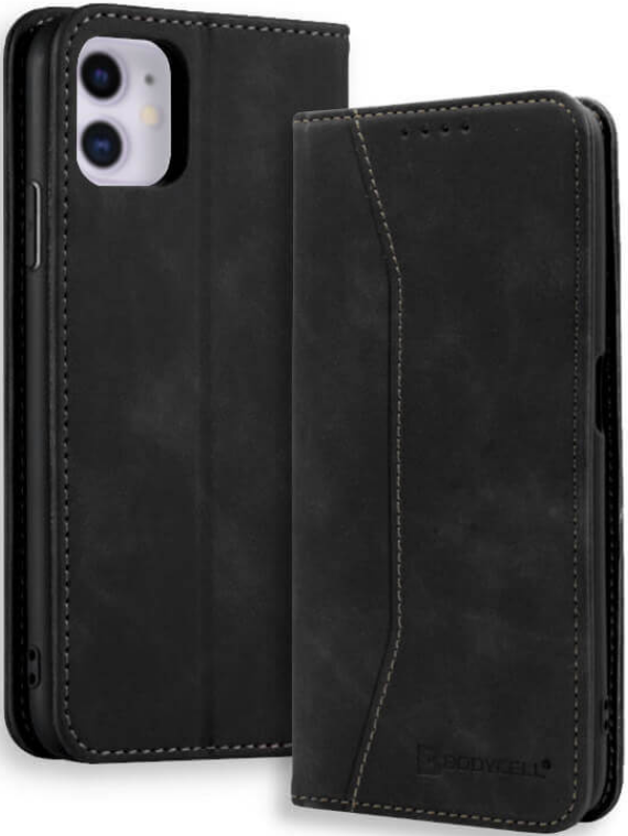 Bodycell Θήκη - Πορτοφόλι Apple iPhone 11 - Black