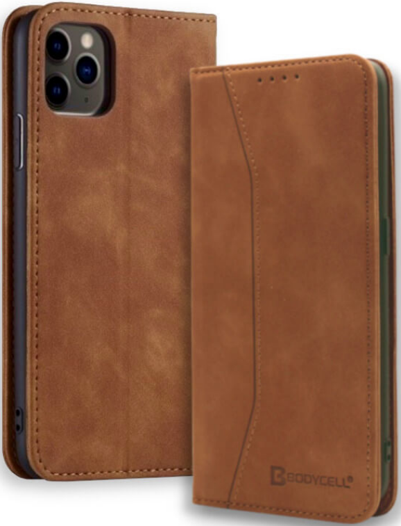 Bodycell Θήκη - Πορτοφόλι Apple iPhone 11 Pro Max - Brown