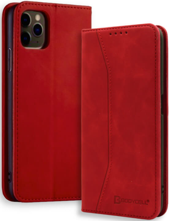 Bodycell Θήκη - Πορτοφόλι Apple iPhone 11 Pro Max - Red