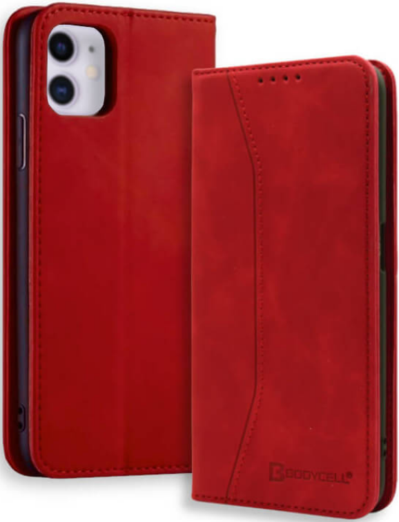 Bodycell Θήκη - Πορτοφόλι Apple iPhone 11 - Red