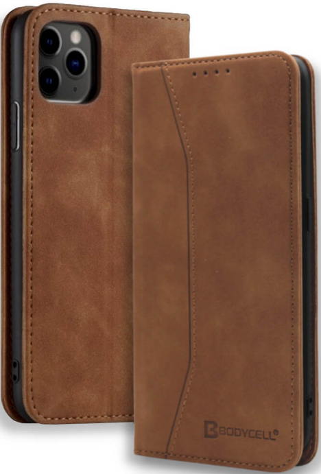 Bodycell Θήκη - Πορτοφόλι Apple iPhone 12 mini - Brown