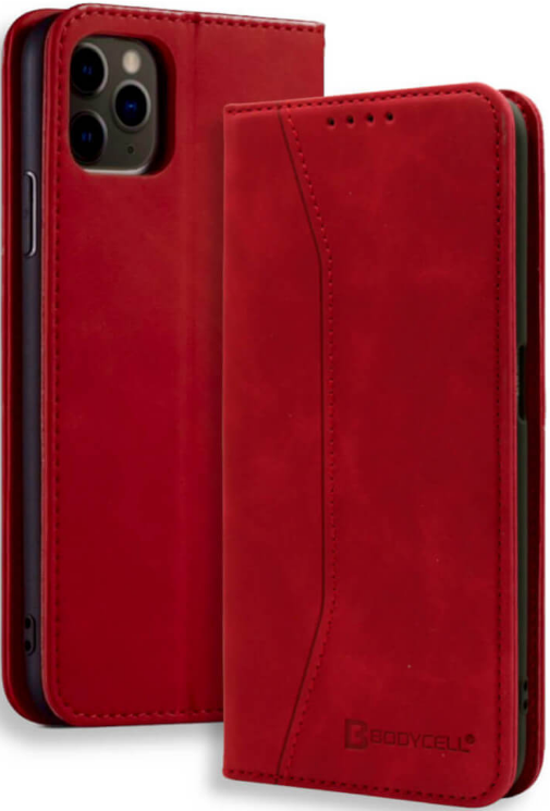Bodycell Θήκη - Πορτοφόλι Apple iPhone 12 Pro Max - Red
