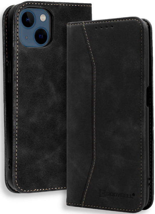 Bodycell Θήκη - Πορτοφόλι Apple iPhone 13 - Black