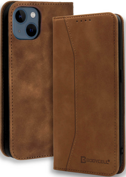 Bodycell Θήκη - Πορτοφόλι Apple iPhone 13 - Brown