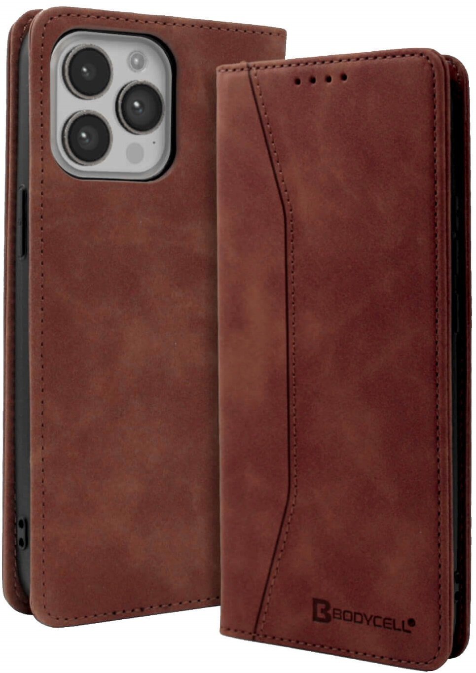 Bodycell Θήκη - Πορτοφόλι Apple iPhone 13 Pro Max - Dark Brown