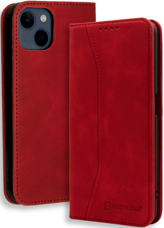 Bodycell Θήκη - Πορτοφόλι Apple iPhone 13 - Red