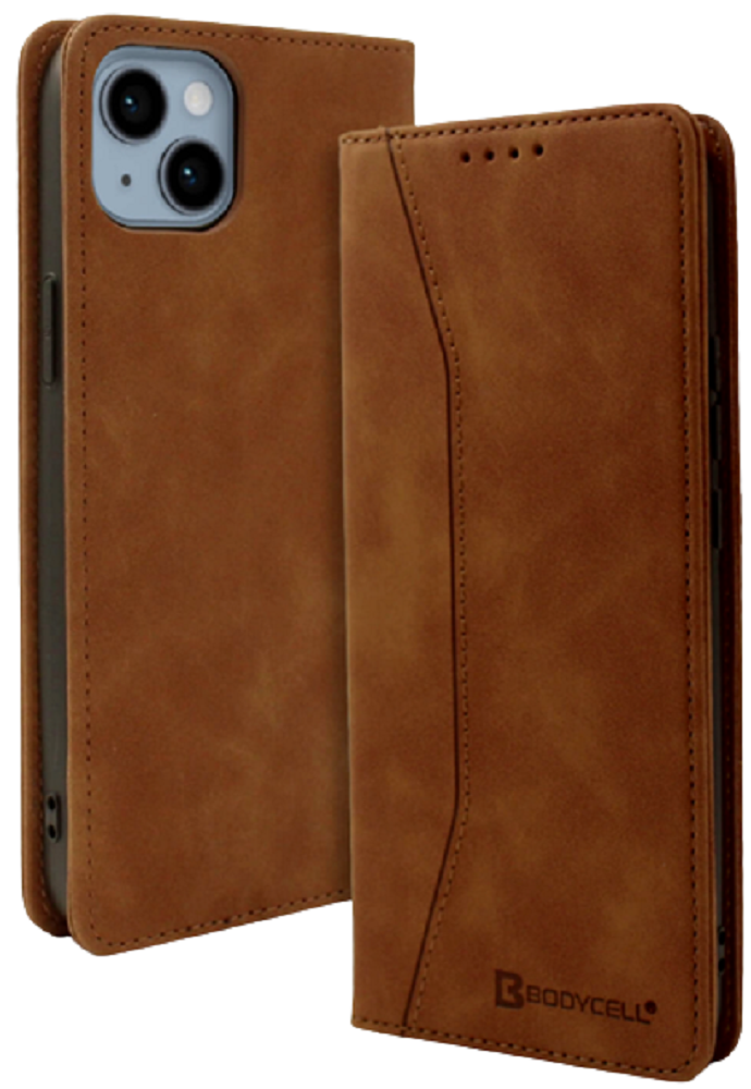 Bodycell Θήκη - Πορτοφόλι Apple iPhone 14 - Brown (5206015013966)