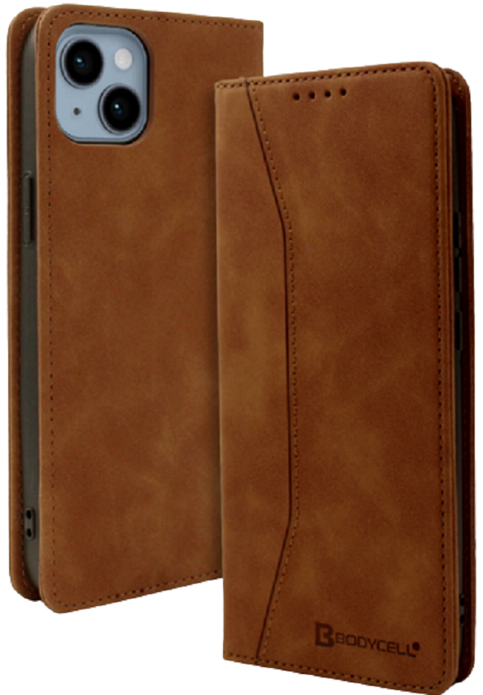 Bodycell Θήκη - Πορτοφόλι Apple iPhone 14 Plus - Brown