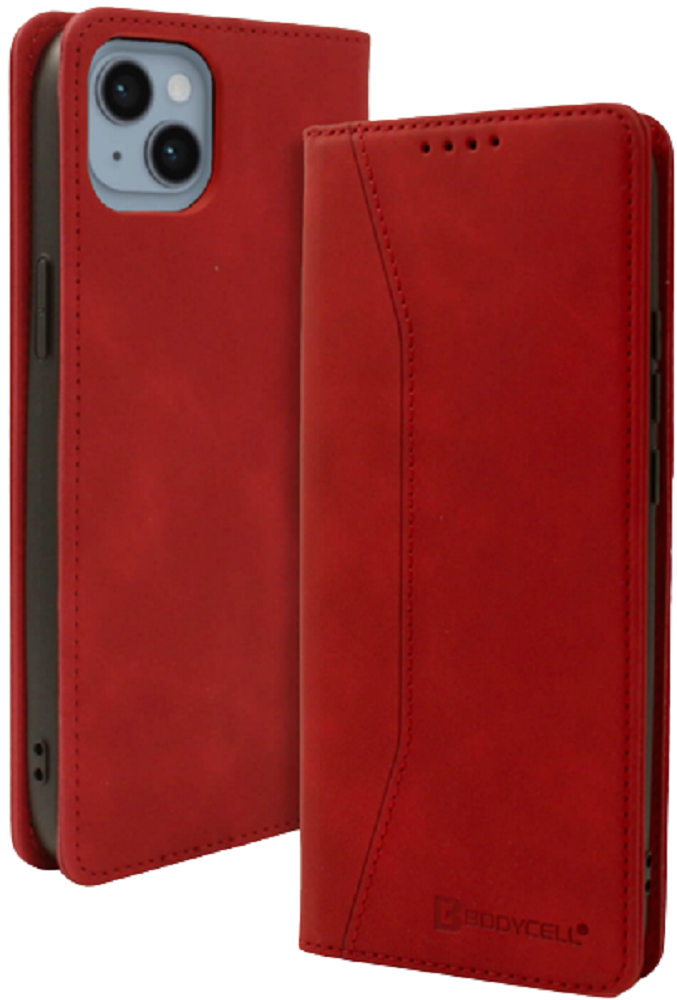 Bodycell Θήκη - Πορτοφόλι Apple iPhone 14 Plus - Red