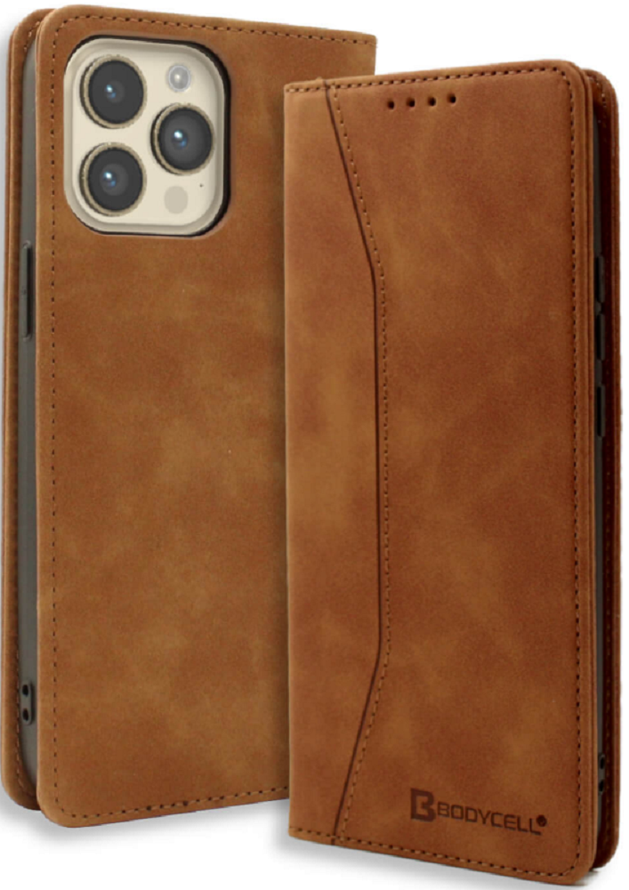 Bodycell Θήκη - Πορτοφόλι Apple iPhone 14 Pro Max - Brown (5206015014697)