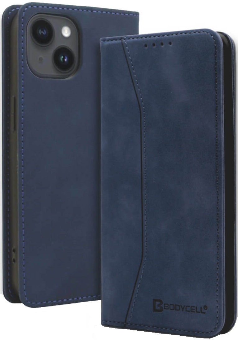 Bodycell Θήκη - Πορτοφόλι Apple iPhone 15 - Blue