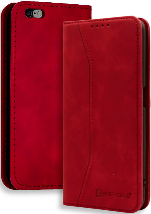 Bodycell Θήκη - Πορτοφόλι Apple iPhone 6S / 6 - Red