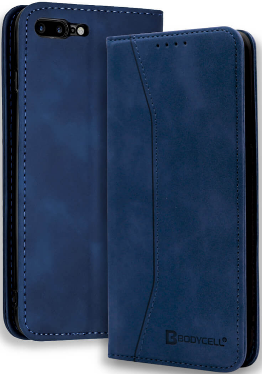 Bodycell Θήκη - Πορτοφόλι Apple iPhone 8 Plus / 7 Plus - Blue
