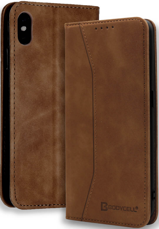 Bodycell Θήκη - Πορτοφόλι Apple iPhone X / XS - Brown