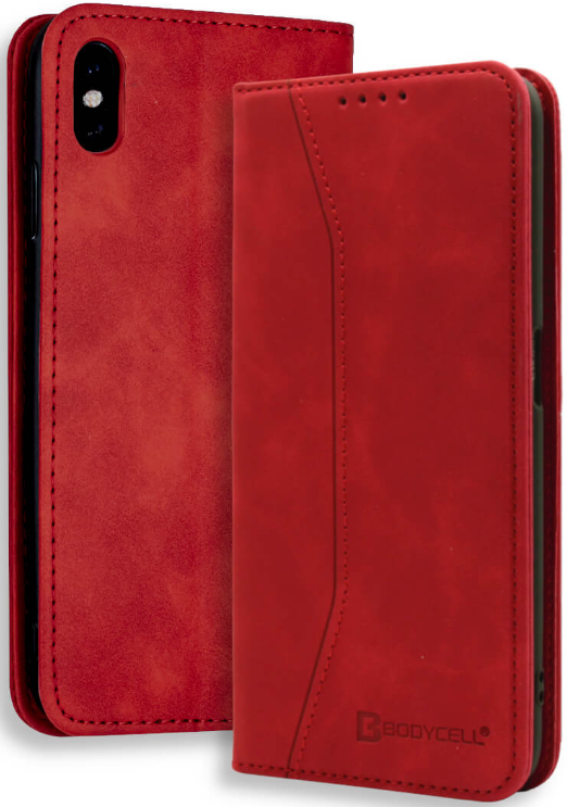 Bodycell Θήκη - Πορτοφόλι Apple iPhone X / XS - Red