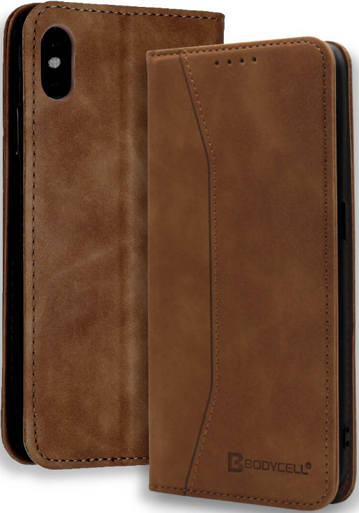 Bodycell Θήκη - Πορτοφόλι Apple iPhone XS Max - Brown