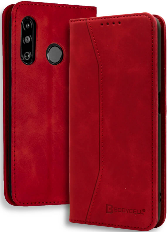 Bodycell Θήκη - Πορτοφόλι Huawei P30 Lite - Red