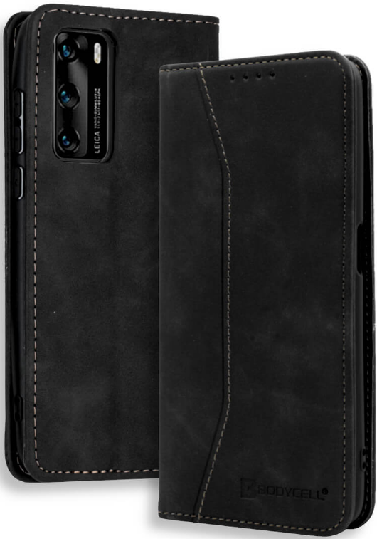 Bodycell Θήκη - Πορτοφόλι Huawei P40 - Black